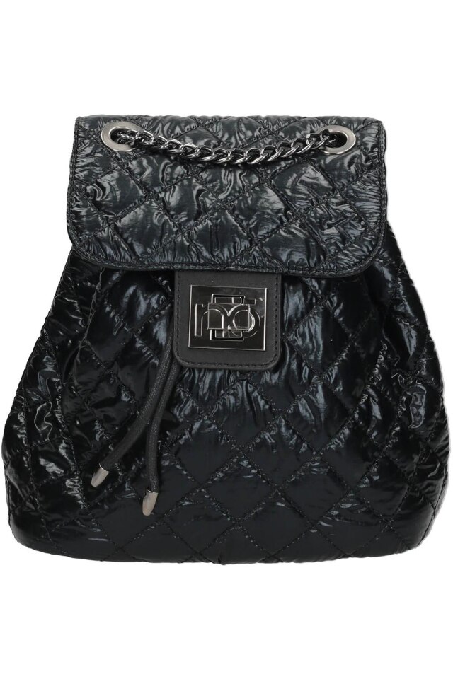 Geanta de spate Nobo, Piele ecologica, 23 x 32 x 13 cm, Negru