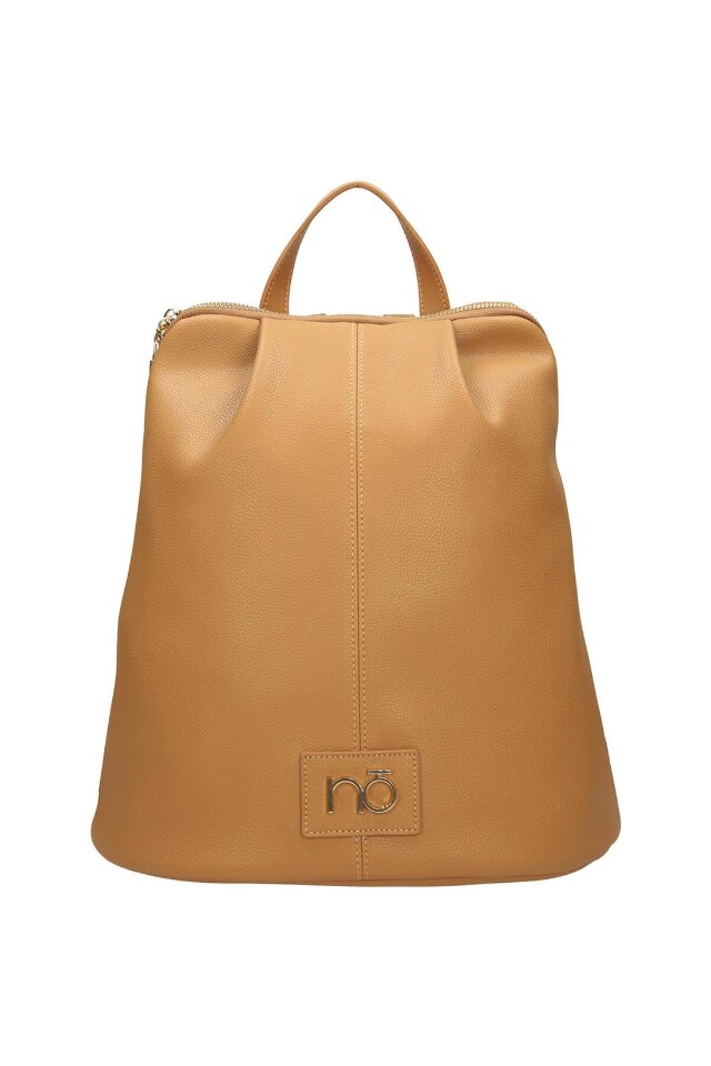 Geanta de spate Nobo, Piele ecologica, 31 x 31 x 14.5 cm, Maro