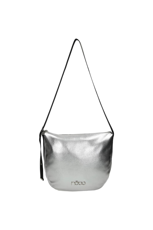 Geanta Nobo NBAG-L2180-CM22, 35 x 29 x 12 cm, Piele ecologica, Argintiu