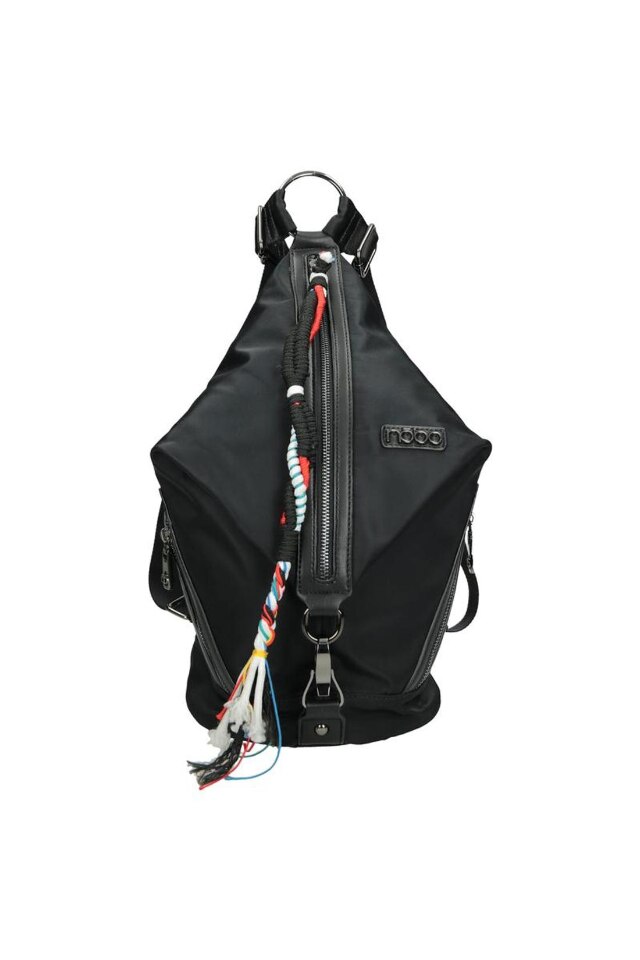 Geanta de spate Nobo, Piele ecologica, 29 x 20 x 20 cm, Negru