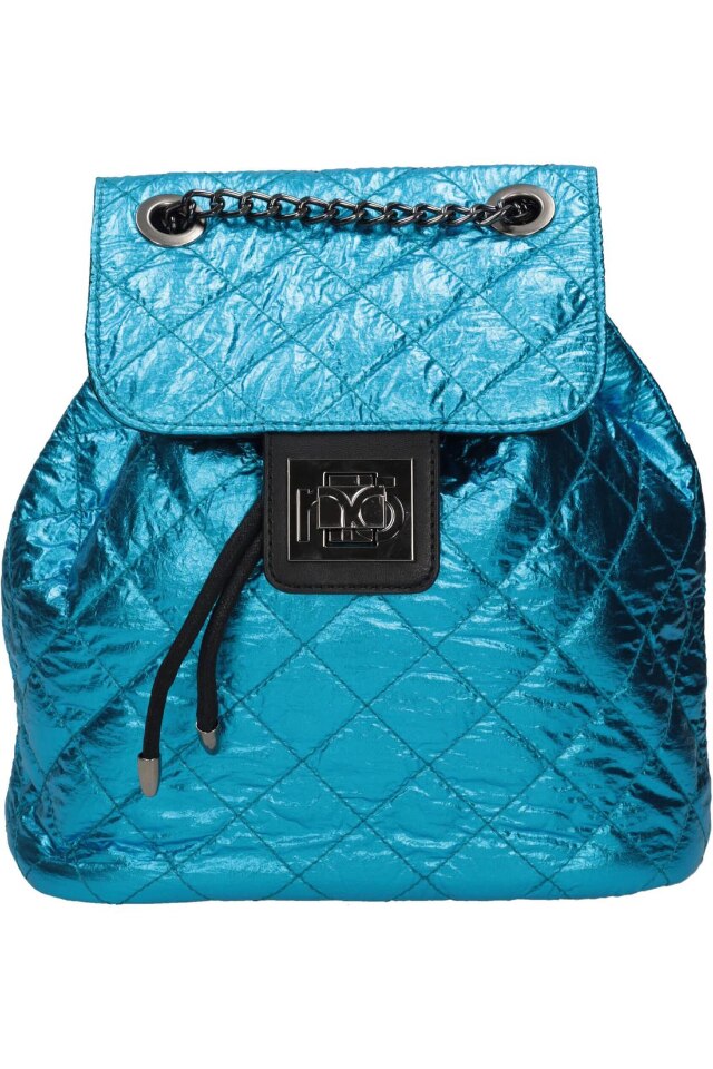 Geanta de spate Nobo, Piele ecologica, 23 x 32 x 13 cm, Albastru