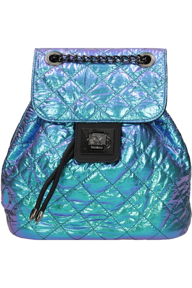 Geanta de spate Nobo, Piele ecologica, 23 x 32 x 13 cm, Violet