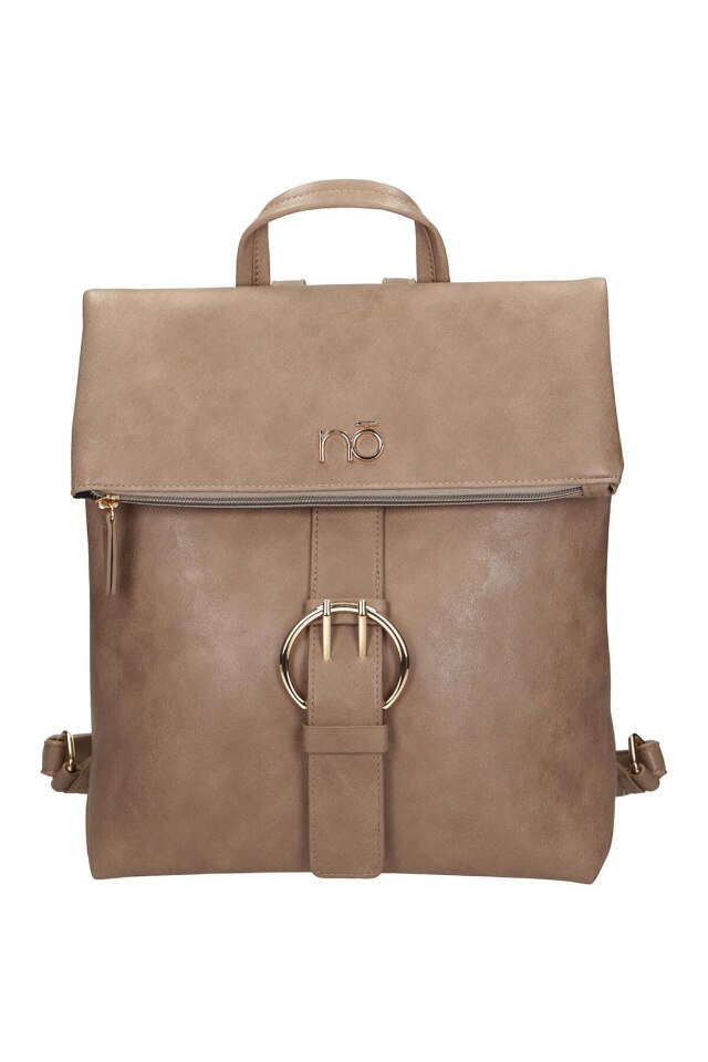 Geanta de spate Nobo, Piele ecologica, 31 x 32 x 12, Bej