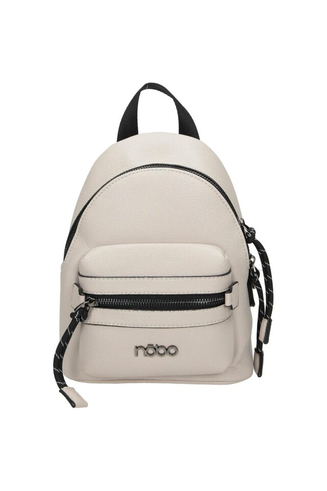 Geanta de spate Nobo, Piele ecologica, 23 x 16 x 10, Alb