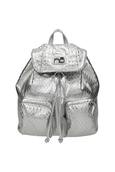 Geanta de spate Nobo, Piele ecologica, 30 x 31 x 17 cm, Argintiu Geanta de spate Nobo, Piele ecologica, 30 x 31 x 17 cm, Argintiu