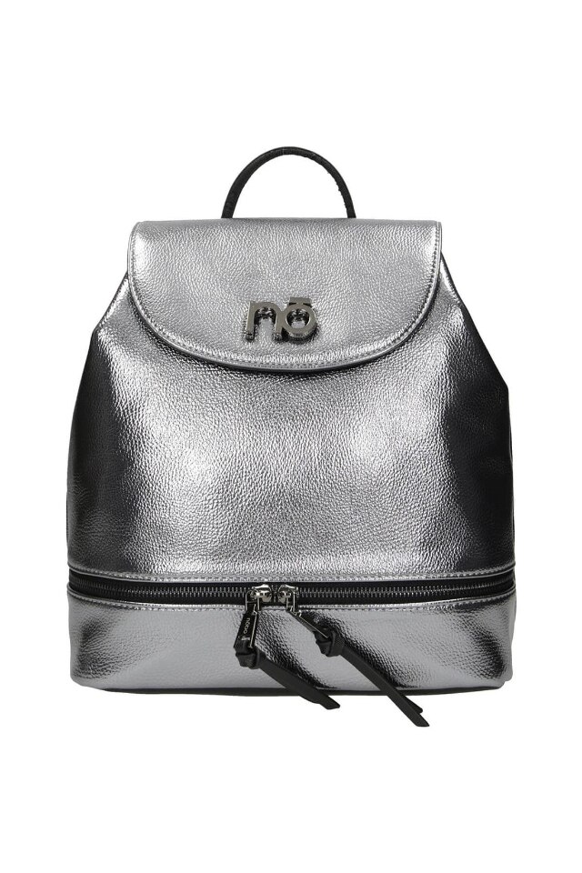 Geanta de spate Nobo, Piele ecologica, 30 x 20 cm/28 x 16 cm, Gri