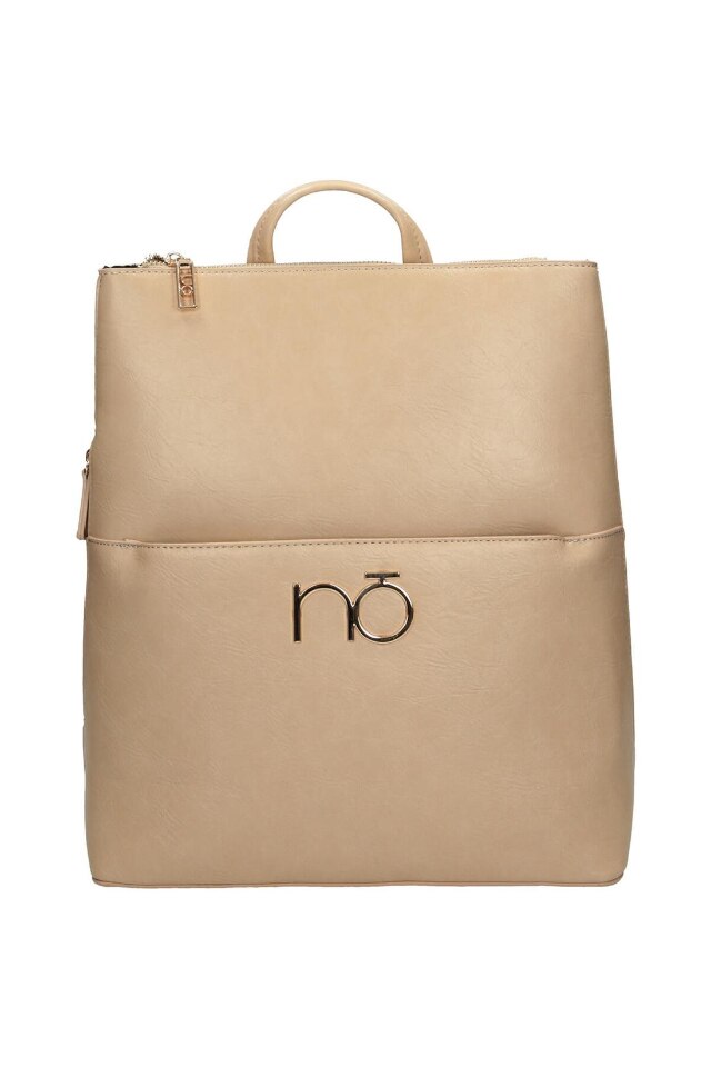 Geanta de spate Nobo, Piele ecologica, 35 x 35 x 11 cm, Bej