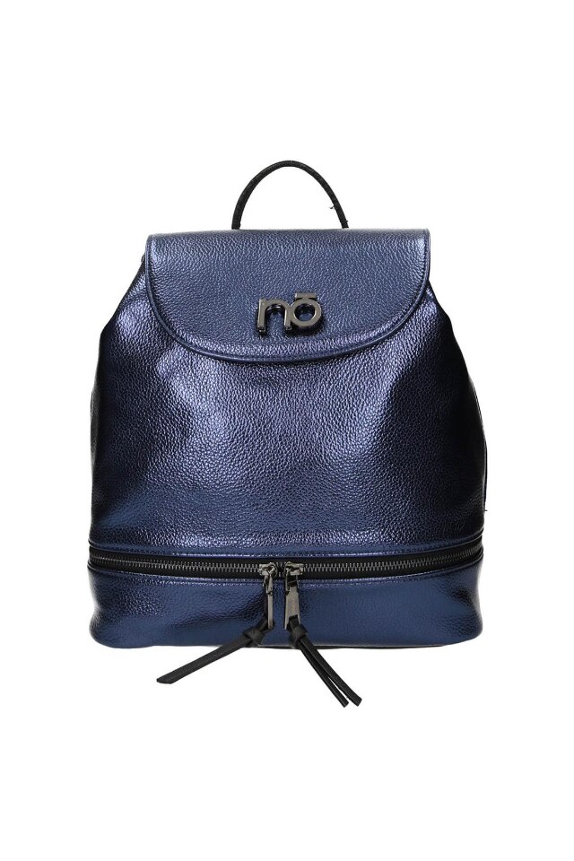 Geanta de spate Nobo, Piele ecologica, 30 x 20 cm/28 x 16 cm, Albastru