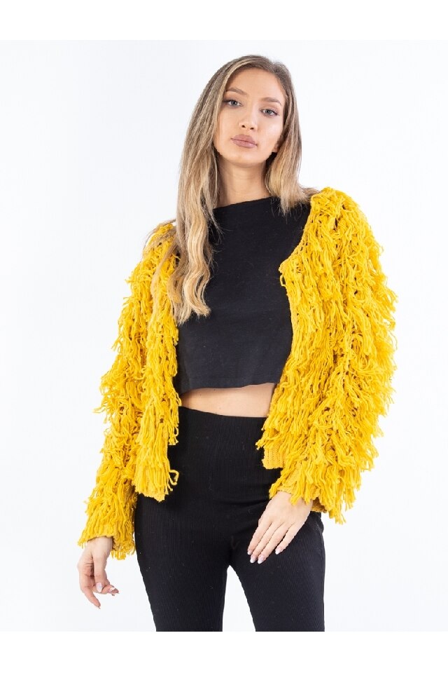 Cardigan Dama Alethea Mustar, marime universala