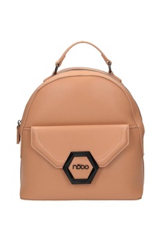 Geanta de spate Nobo, Piele ecologica, 25 x 26 x 10 cm, Bej Geanta de spate Nobo, Piele ecologica, 25 x 26 x 10 cm, Bej