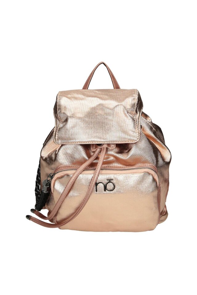 Geanta de spate Nobo, Piele ecologica, 30x 33 x 14 cm, Auriu