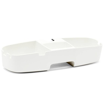 Etajera de baie DRIPPY, montare pe bara de dus, 33 x 7 x 11 cm, Alb Etajera de baie DRIPPY, montare pe bara de dus, 33 x 7 x 11 cm, Alb