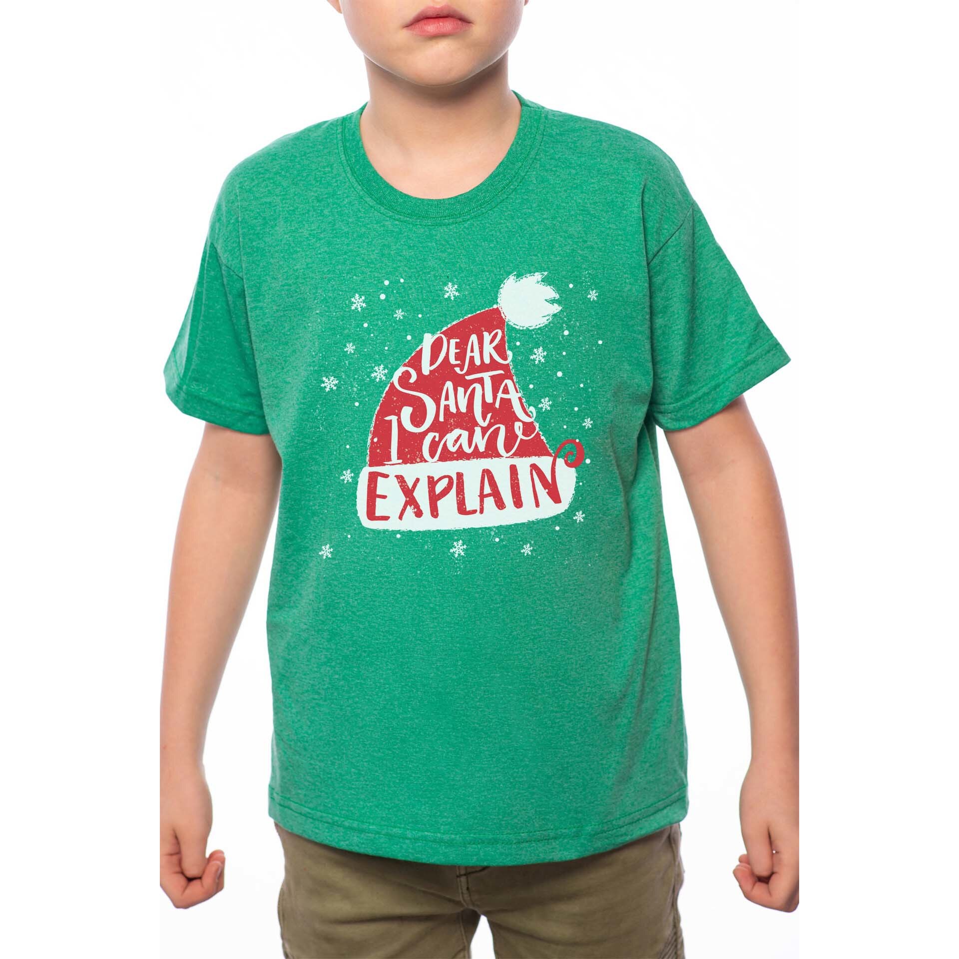 Tricou Baiat, Dear Santa, 100% Bumbac, G168, Verde