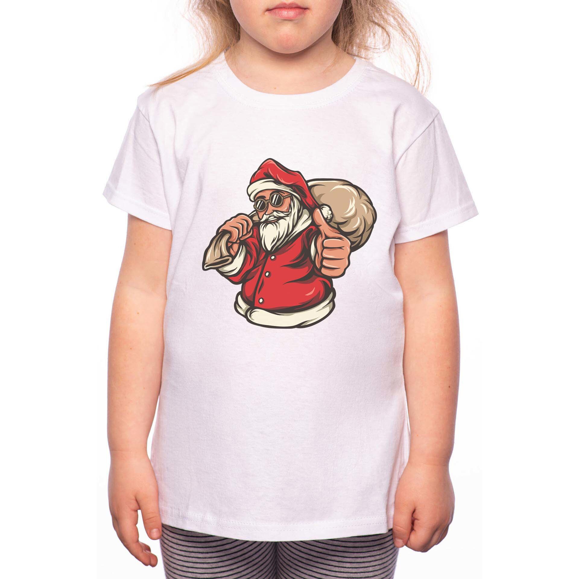 Tricou Fetita, Santa's Bag, 100% Bumbac, P176, Alb