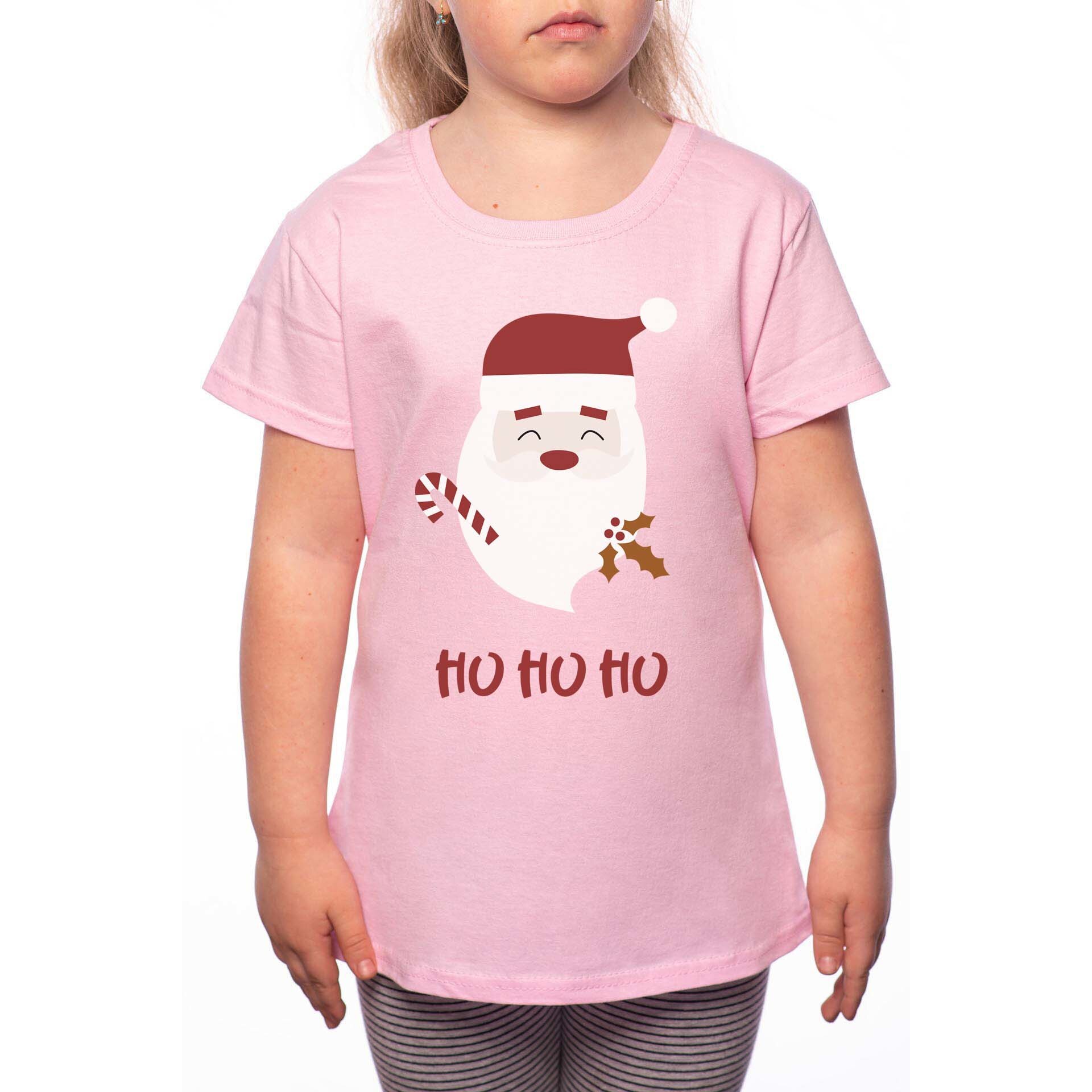 Tricou Fetita, Ho Ho Ho, 100% Bumbac, W179, Roz