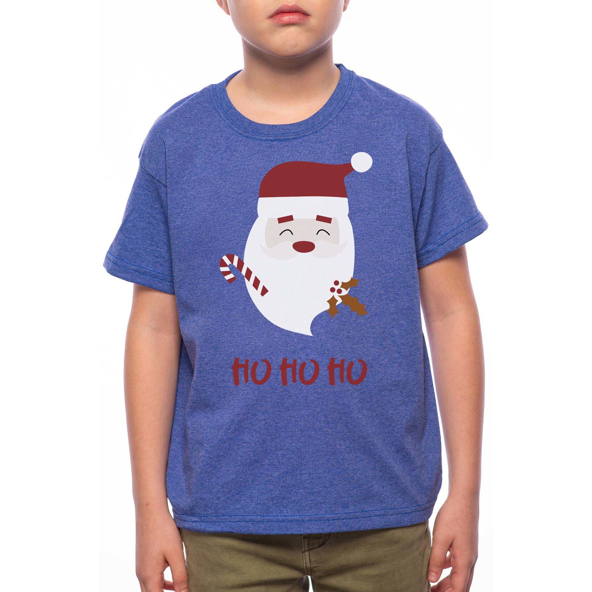 Tricou Baiat, Ho Ho Ho, 100% Bumbac, A179, Albastru