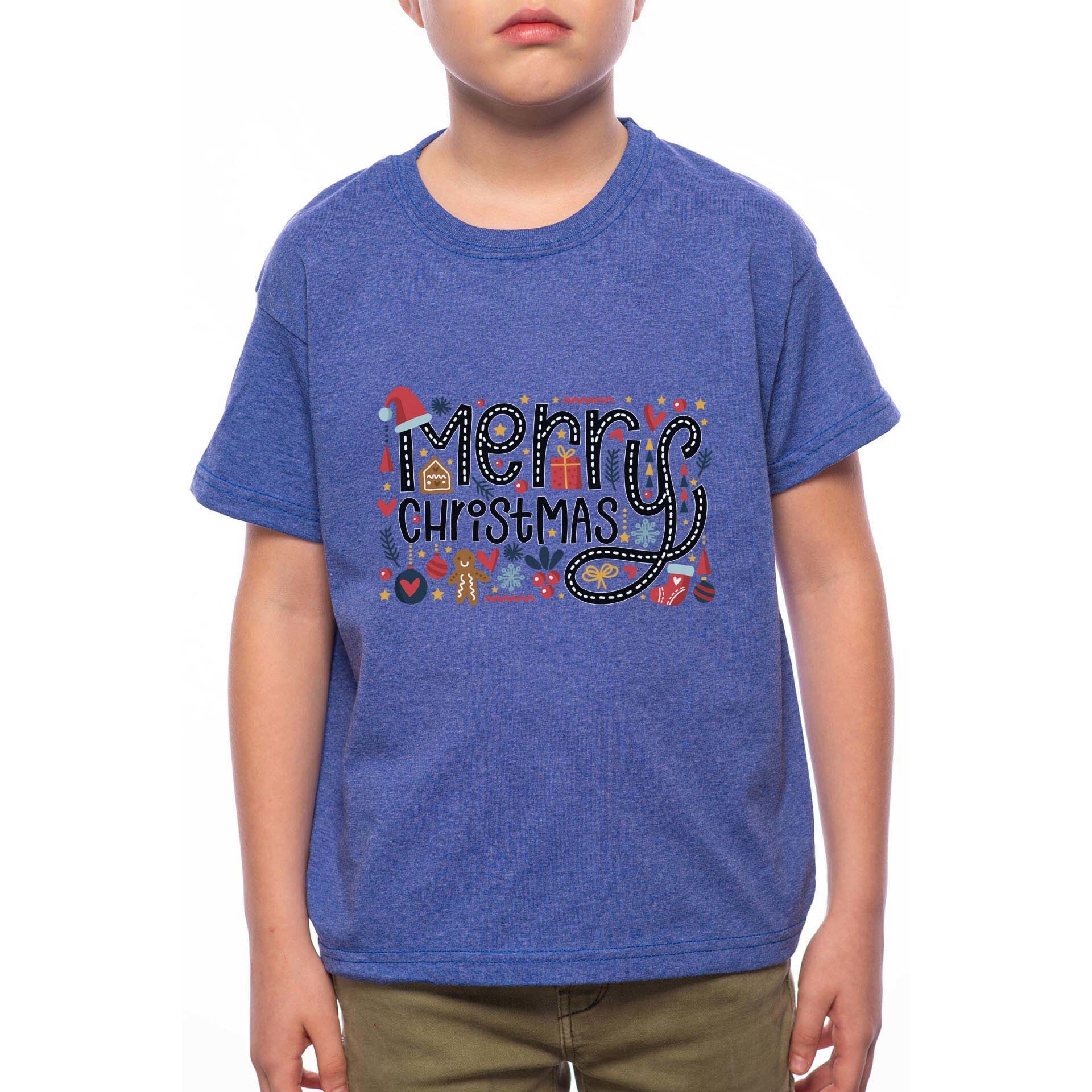 Tricou Baiat, Christmas Gifts, 100% Bumbac, A186, Albastru