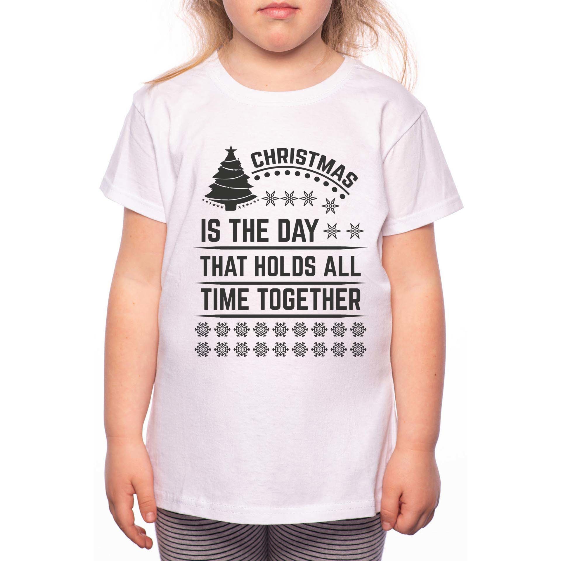 Tricou Fetita, Time Together, 100% Bumbac, P196, Alb