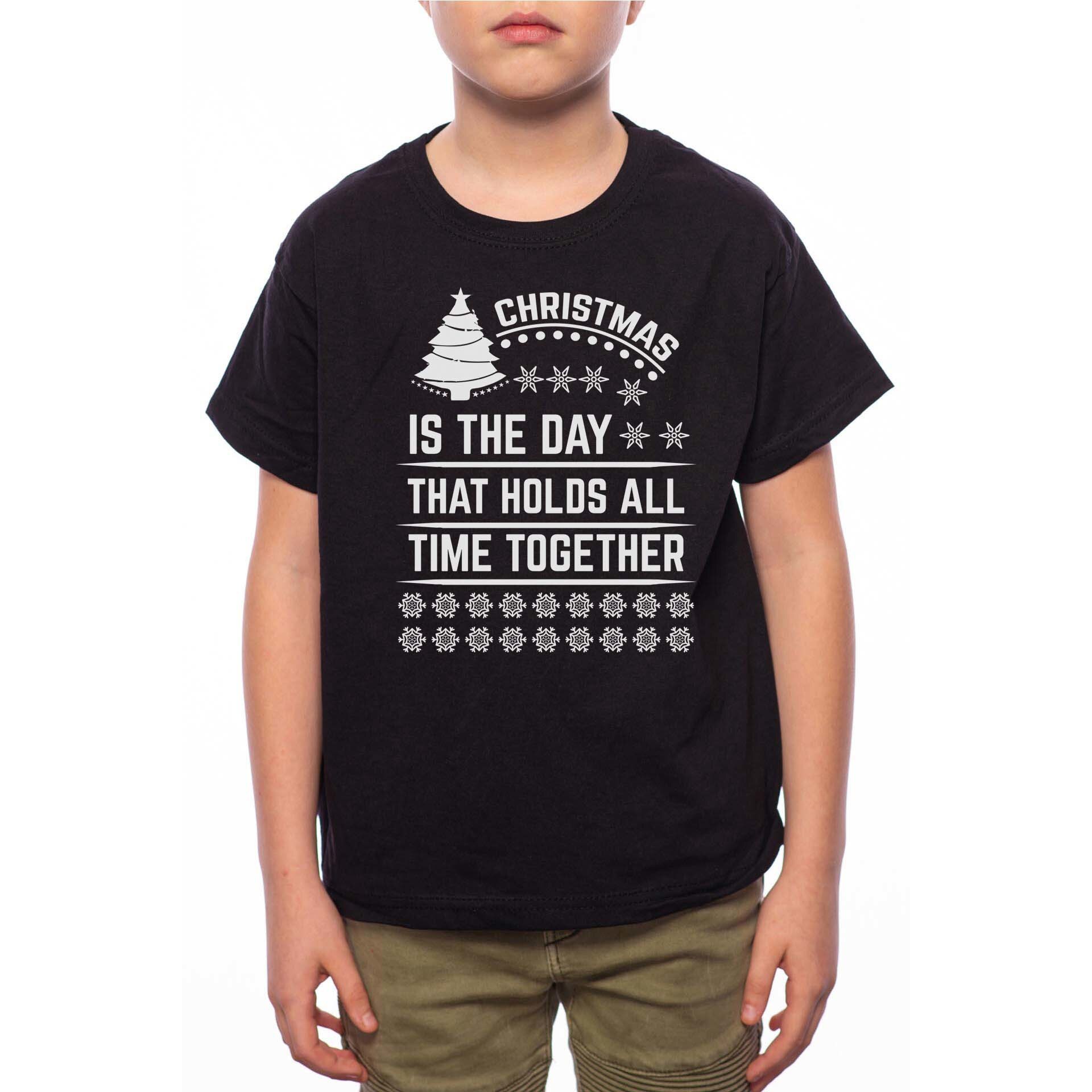 Tricou Baiat, Time Together, 100% Bumbac, B196, Negru
