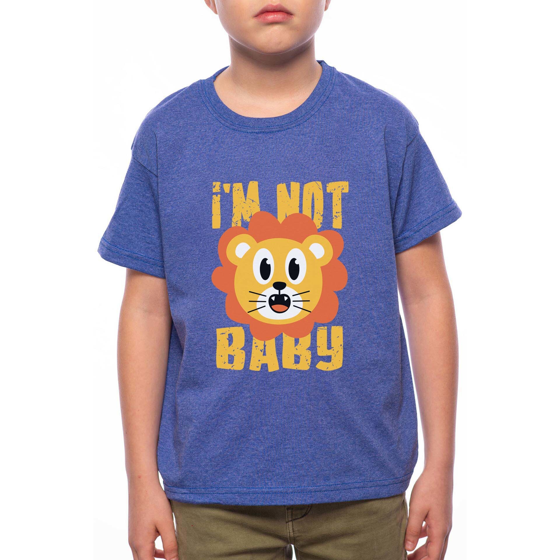 Tricou Baiat, I'm Not Baby, 100% Bumbac, B208, Albastru
