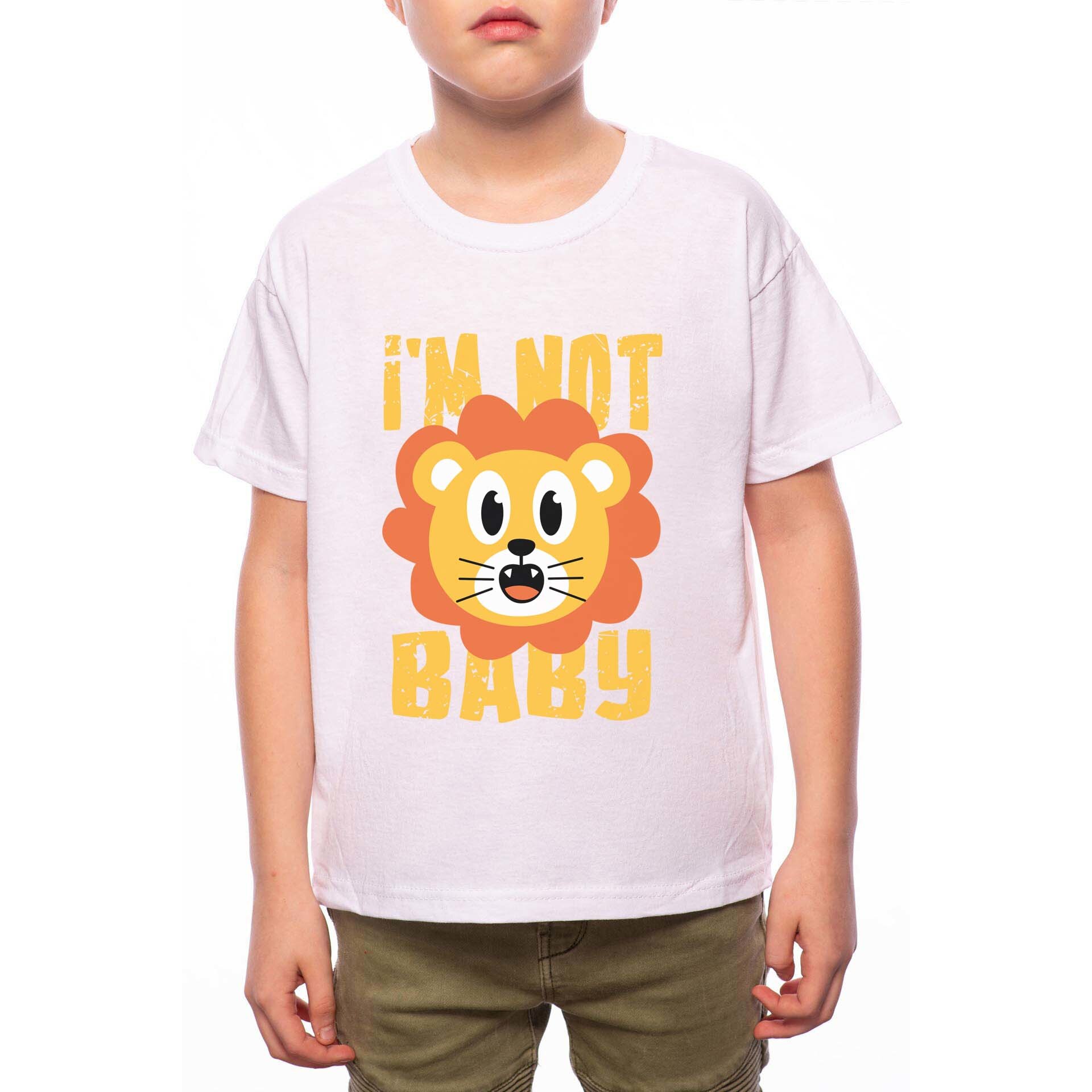 Tricou Baiat, I'm Not Baby, 100% Bumbac, B208, Alb