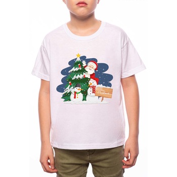 Tricou Baiat, Christmas Peparation, 100% Bumbac, G223, Alb Tricou Baiat, Christmas Peparation, 100% Bumbac, G223, Alb