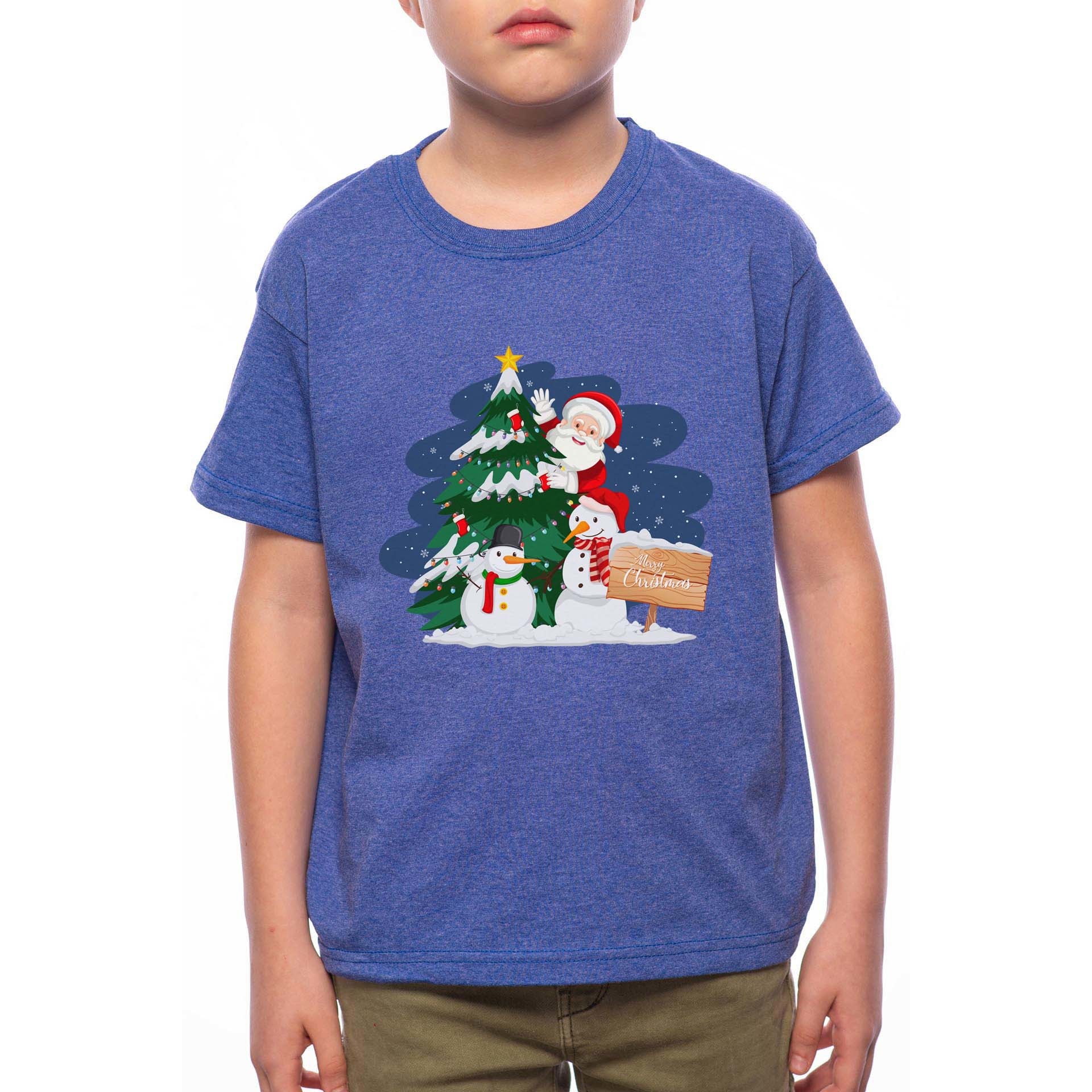 Tricou Baiat, Christmas Peparation, 100% Bumbac, G223, Albastru