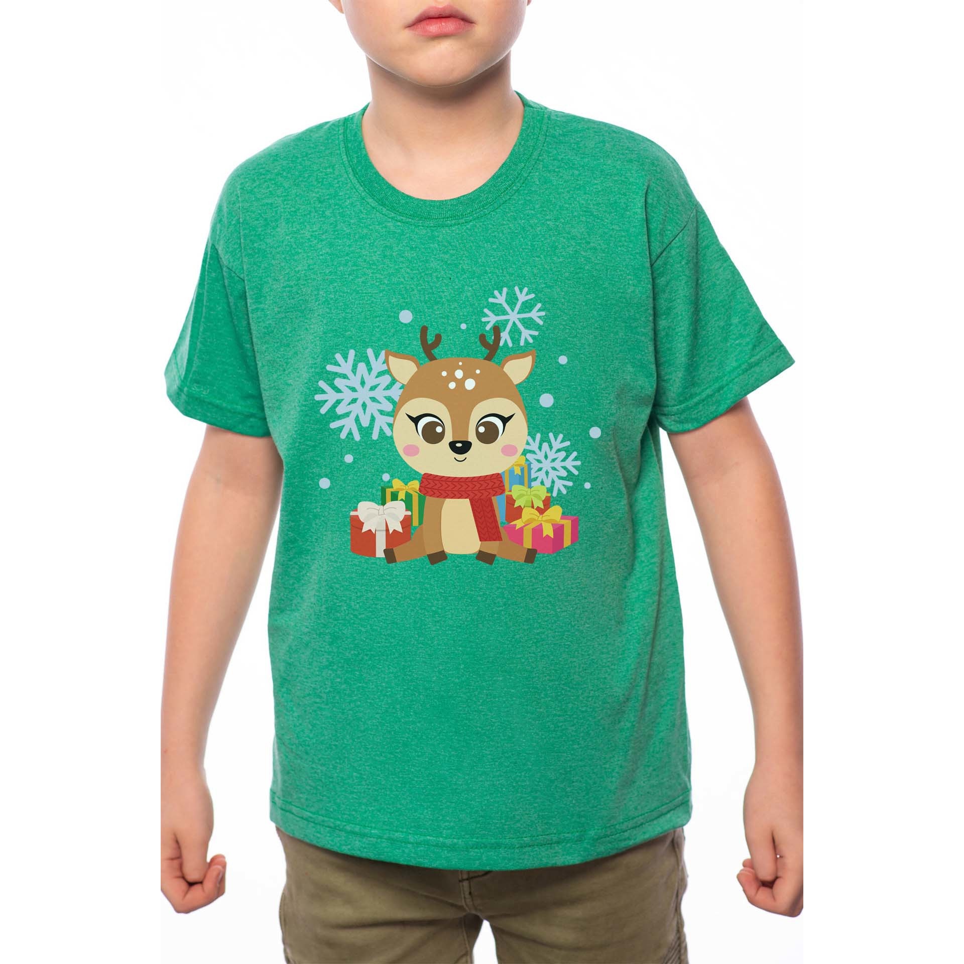 Tricou Baiat, Baby Deer, 100% Bumbac, A225, Verde
