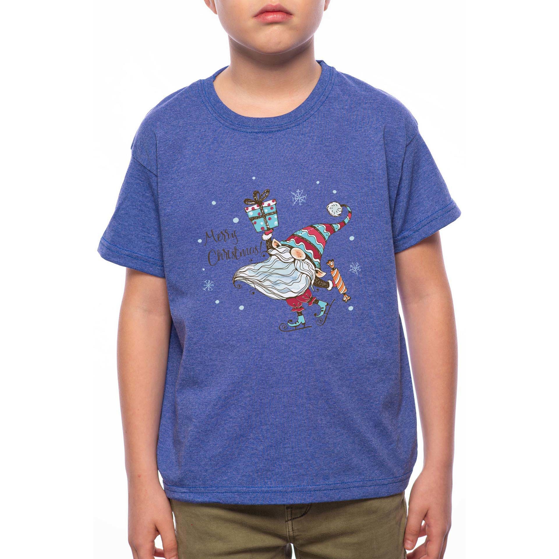 Tricou Baiat, Skater Dwarf, 100% Bumbac, A224, Albastru