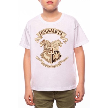 Tricou Baiat, Harry Potter Hogwarts, 100% Bumbac, A226, Alb Tricou Baiat, Harry Potter Hogwarts, 100% Bumbac, A226, Alb