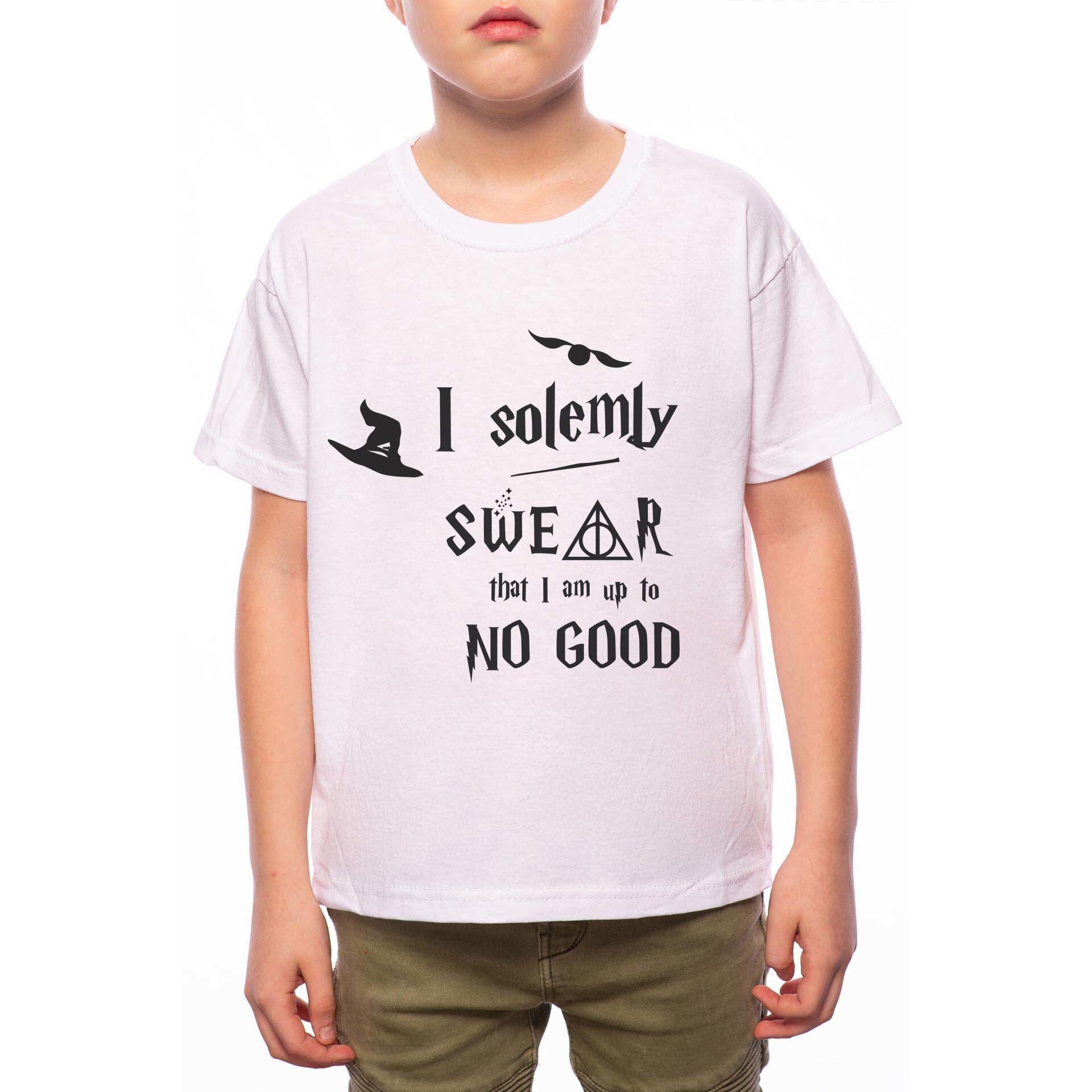 Tricou Baiat, Solemly Swear, 100% Bumbac, G234, Alb