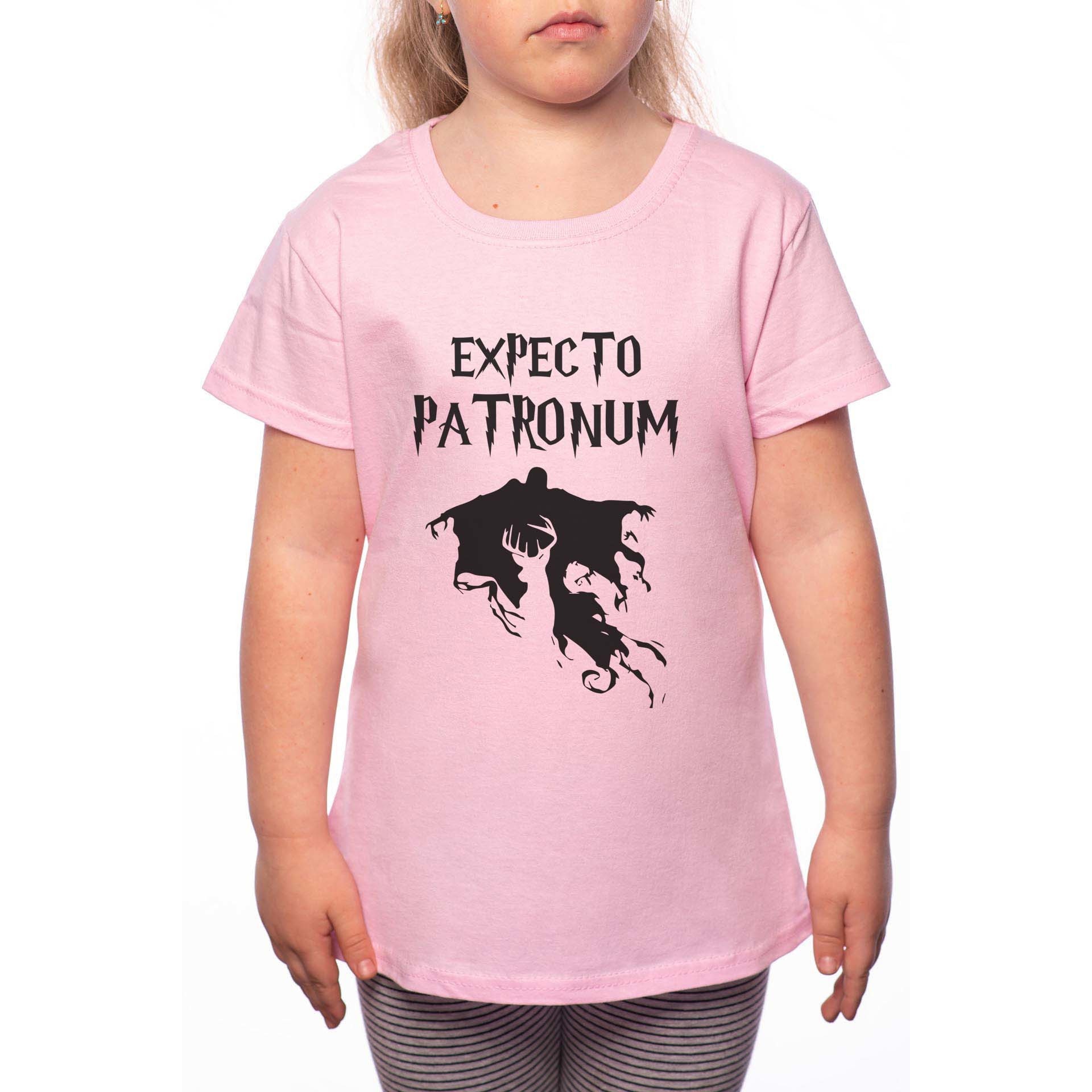 Tricou Fetita, Expecto Patronum, 100% Bumbac, W237, Roz