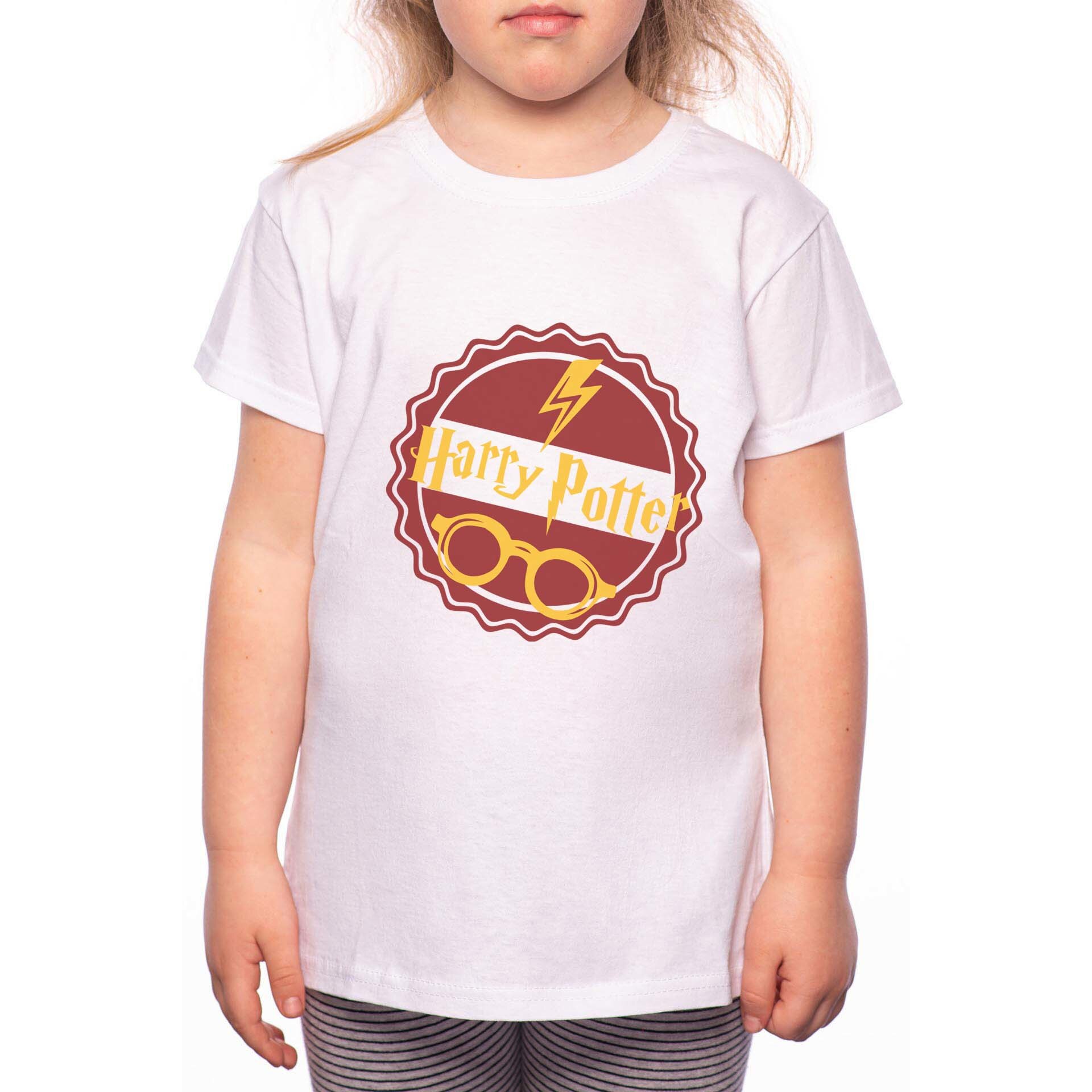 Tricou Fetita, Harry Potter Thunder, 100% Bumbac, W238, Alb