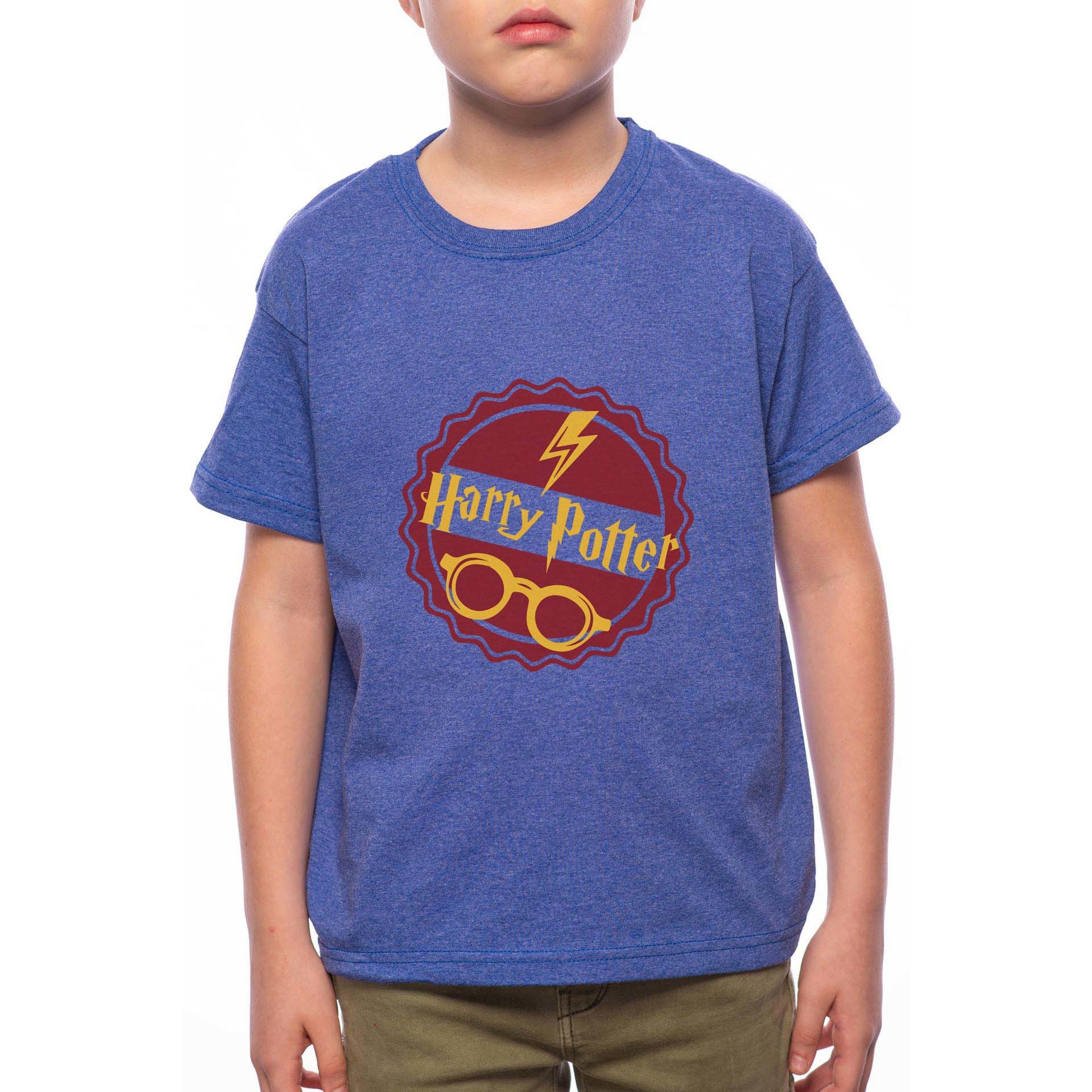 Tricou Baiat, Harry Potter Thunder, 100% Bumbac, A238, Albastru