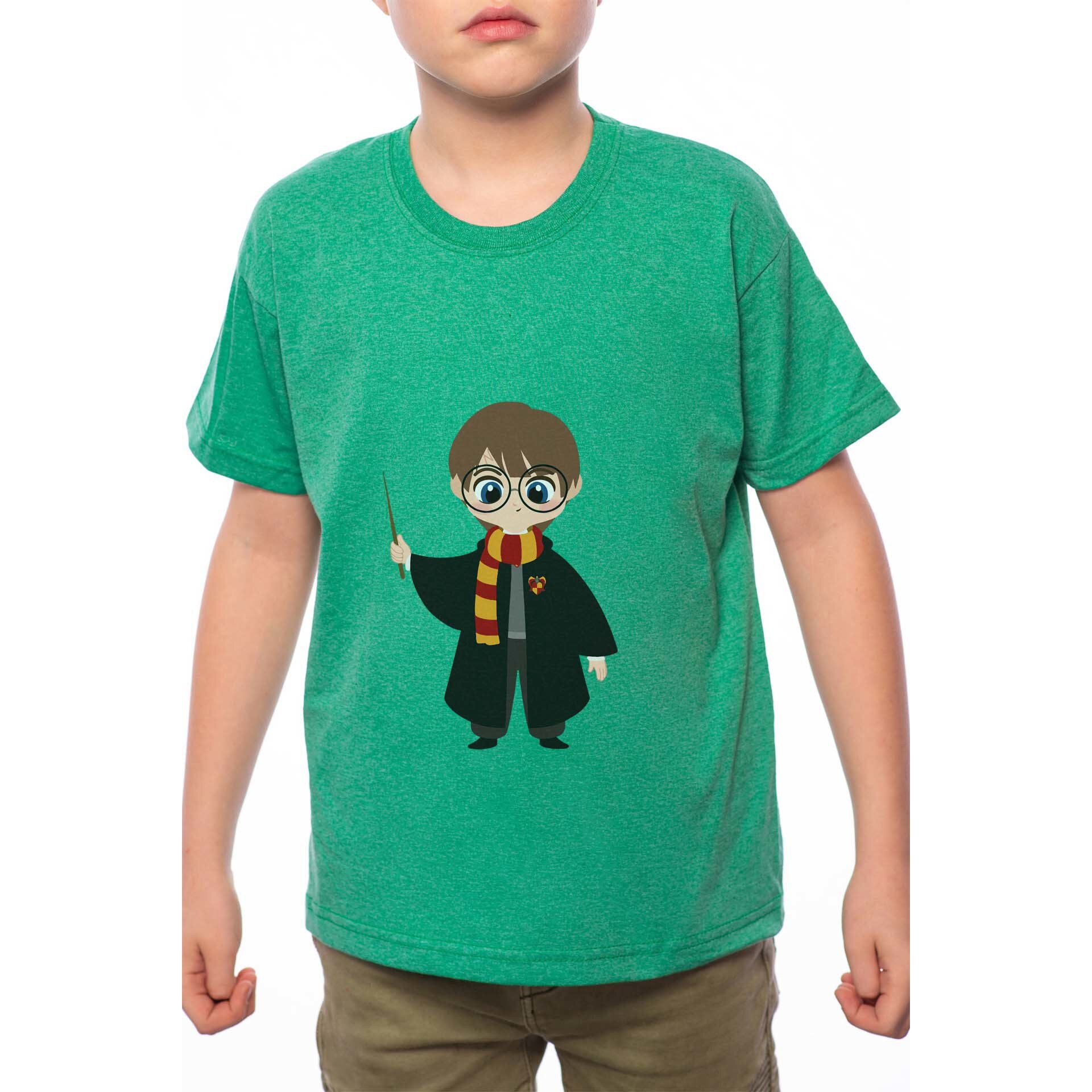 Tricou Baiat, Harry Potter Animated, 100% Bumbac, A241, Verde