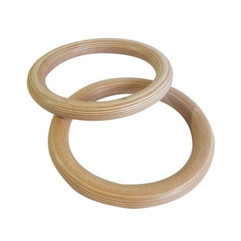 Inele gimnastica si curele Sveltus, 28 cm, Lemn, Maro Inele gimnastica si curele Sveltus, 28 cm, Lemn, Maro