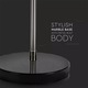V-TAC LED подова лампа, основа E27, черен абажур