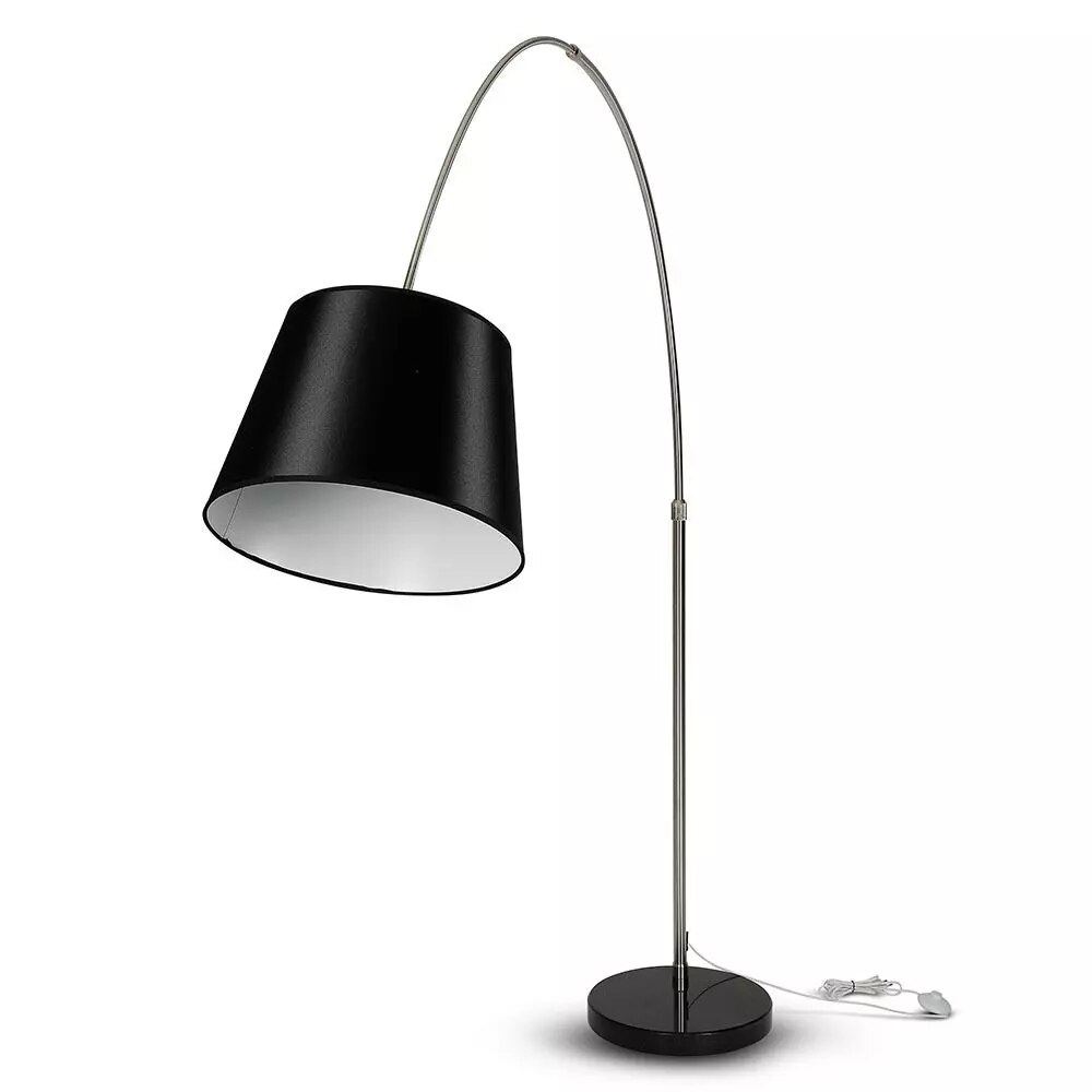 Lampa LED de Podea V-TAC, Soclu E27, Abajur Negru