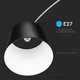 V-TAC LED подова лампа, основа E27, черен абажур