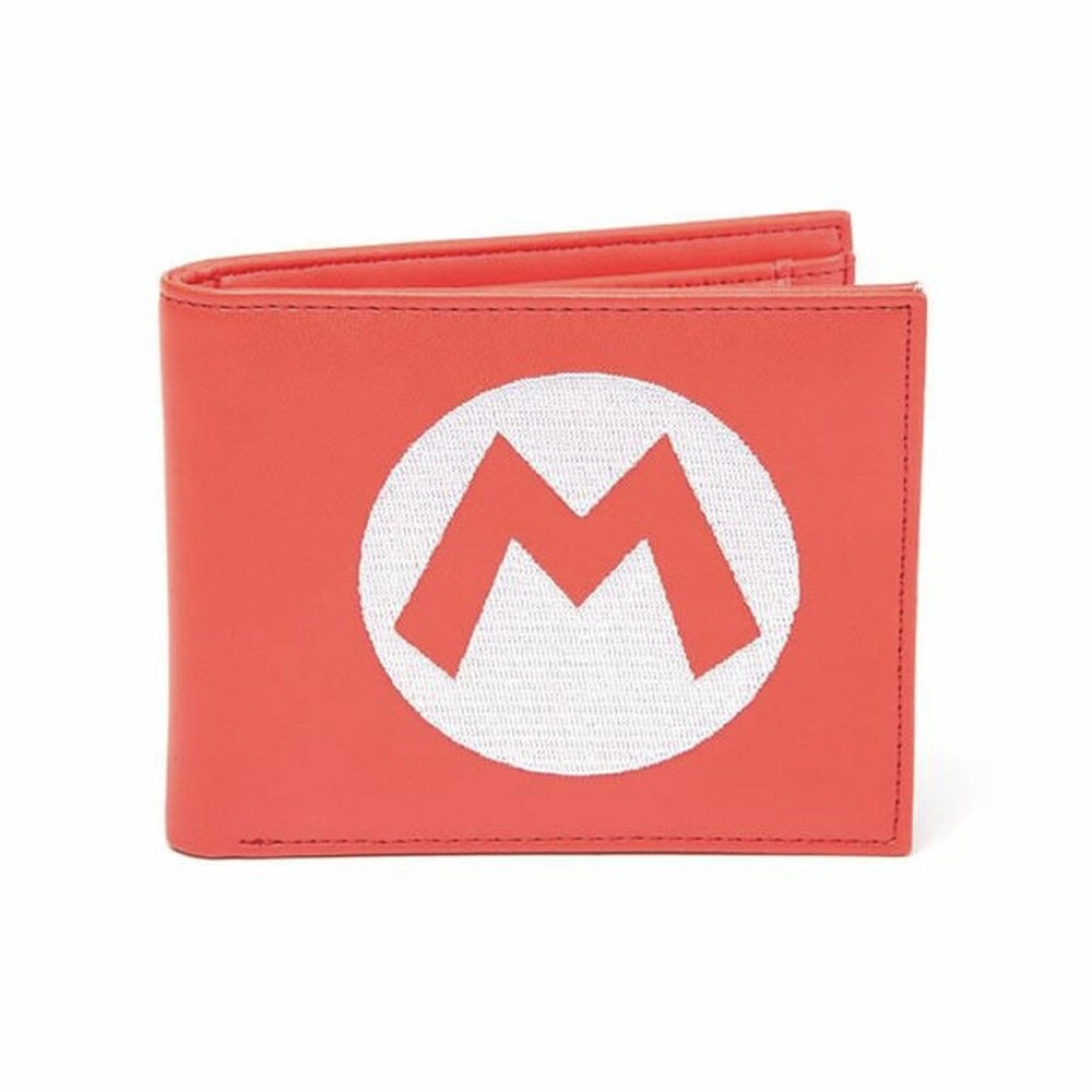 Portofel BIOWORLD Nintendo - Super Mario Red Bifold Wallet with Symbol Embroidery