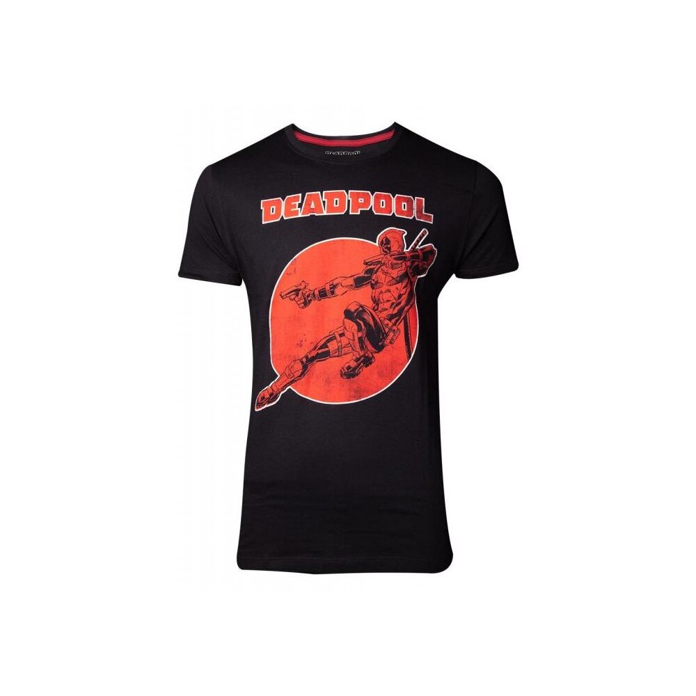 Tricou Bioworld Difuzed Deadpool - Vintage T-shirt, Size XXL