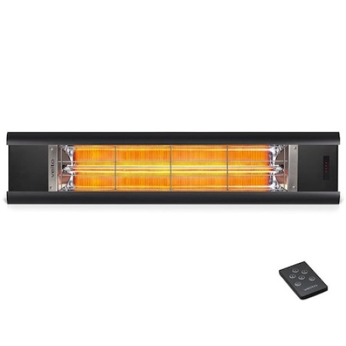 Incalzitor terasa Veito AERO S, IP44, cu telecomanda, 4trepte de putere: 1000-1500-2000-2500W