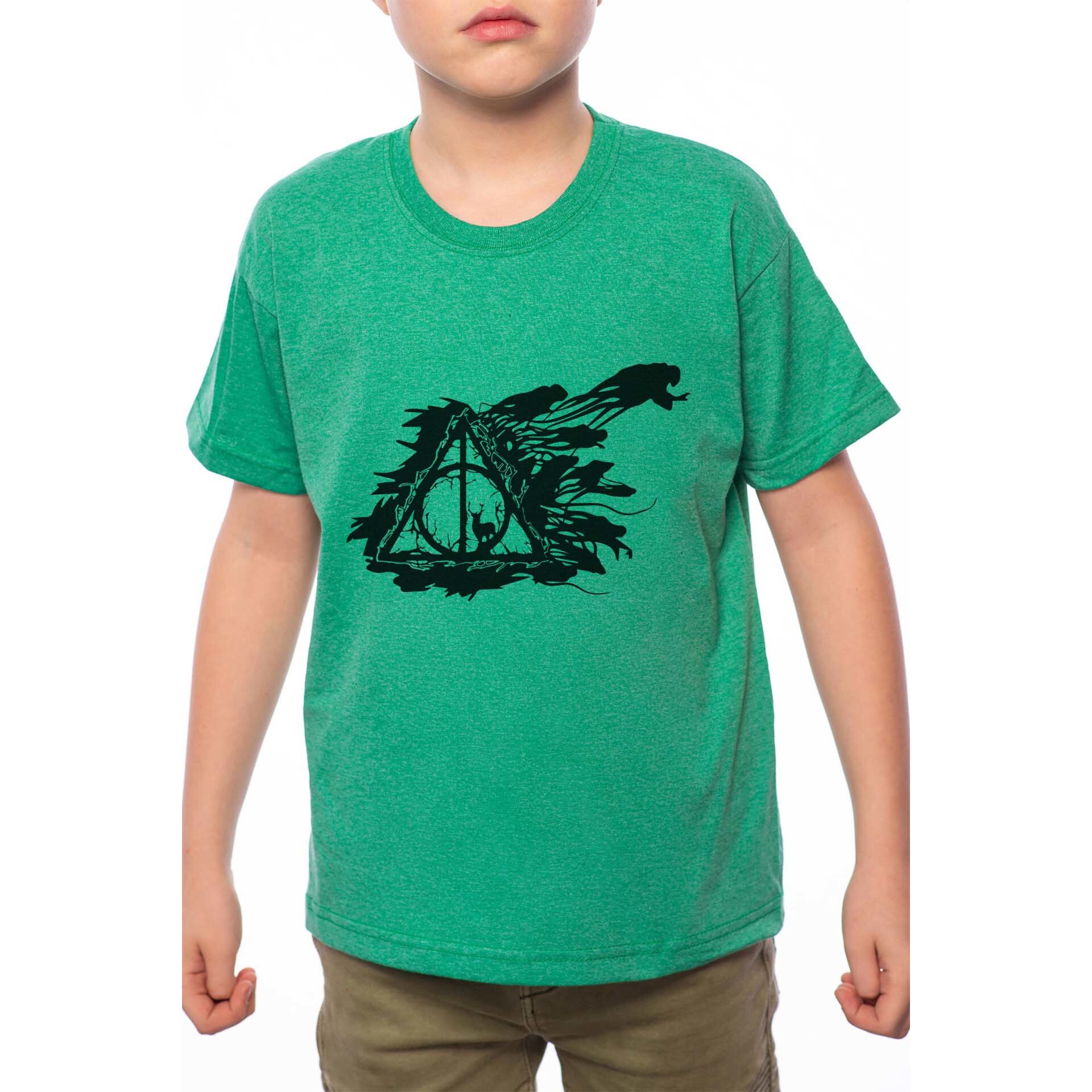 Tricou Baiat, Harry Potter - Deathly Hallows Harry Potter, 100% Bumbac, G228, Verde