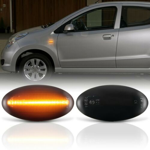 RZG 2 Indicatori Di Direzione Laterali A LED Neri, Per Suzuki Alto, Baleno, Swift, Ignis, Grand Vitara, Opel Agila, Fiat Sedici