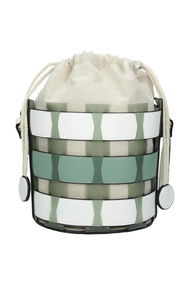 Geanta NBAG-I5130-CM00, Nobo, Piele ecologica, 26x25x15 cm, Verde