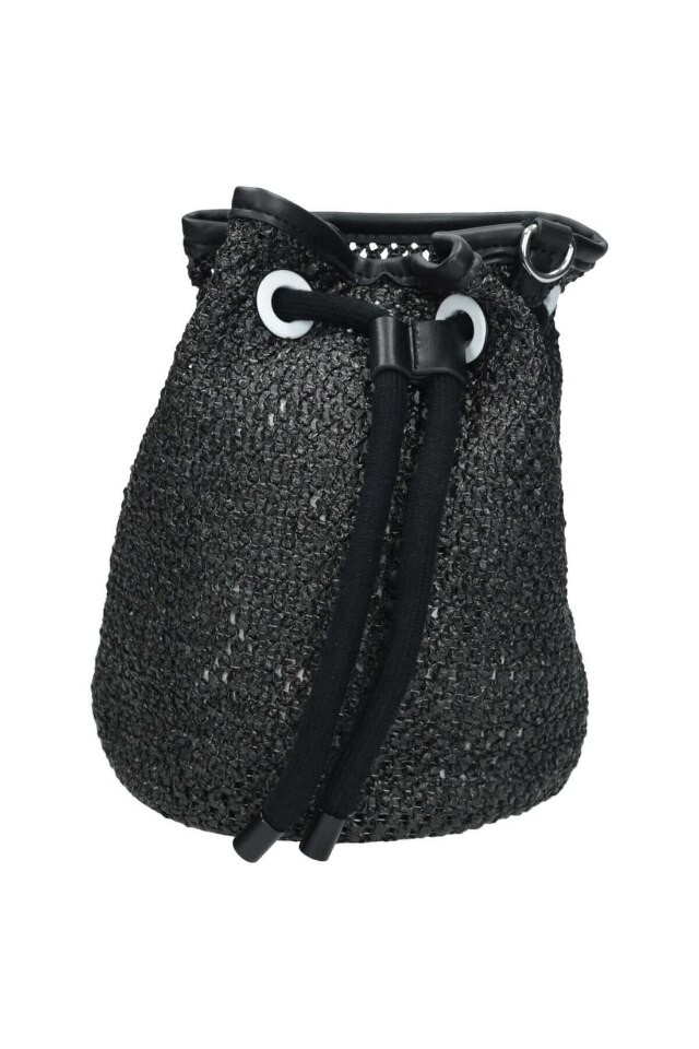 Geanta de mana, NOBO, NBAG-I4450-C020, Poliester/Piele ecologica, Negru