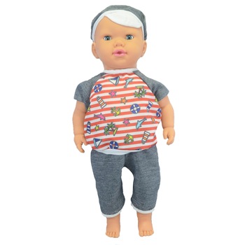 Papusa baiat 60 cm pentru copii 3+ ani Mini Junior PPSA-1, Multicolor Papusa baiat 60 cm pentru copii 3+ ani Mini Junior PPSA-1, Multicolor