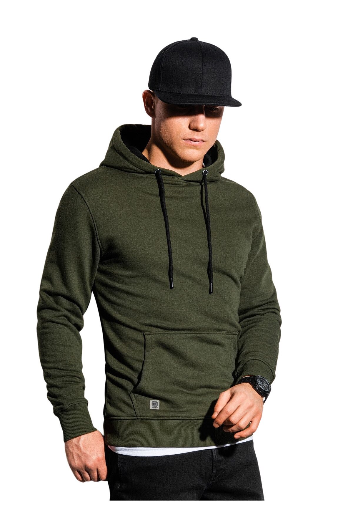 Hanorac barbati OMBRE B1224 - khaki, Verde