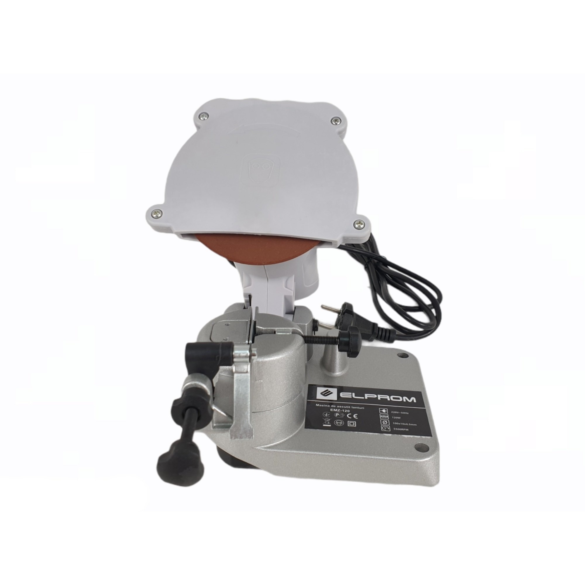 Masina de ascutit lanturi electrica ELPROM EMZ-120, 120W, diametru disc 100mm