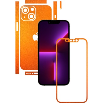Folie Protectie Carbon Skinz pentru Apple iPhone 13 Mini - Tangerine Dream Split Cut, Skin Adeziv Full Body Cover pentru Rama Ecran, Carcasa Spate si Laterale Folie Protectie Carbon Skinz pentru Apple iPhone 13 Mini - Tangerine Dream Split Cut, Skin Adeziv Full Body Cover pentru Rama Ecran, Carcasa Spate si Laterale
